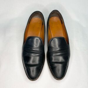 EVERLANE black Leather The Modern Smoking loafer